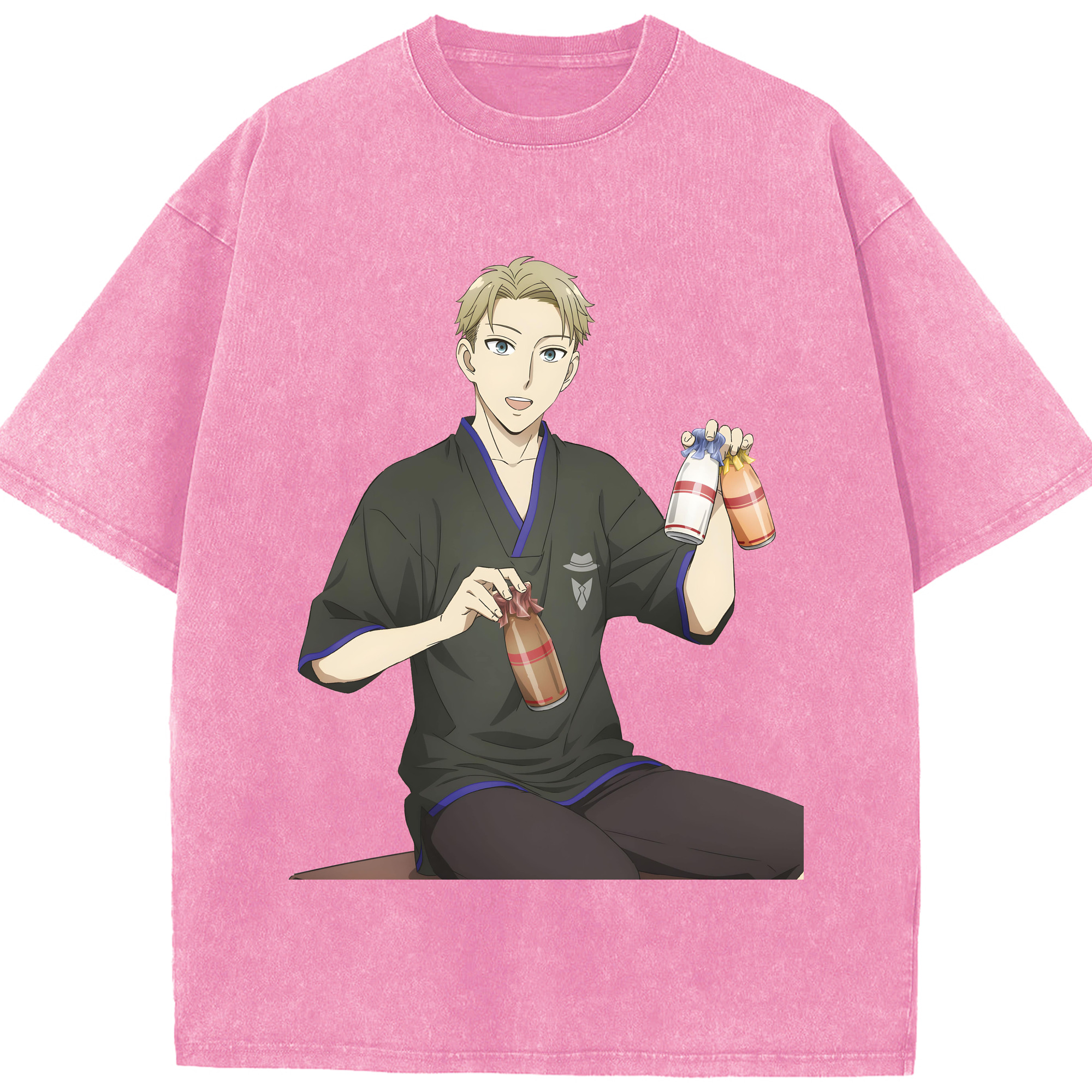 （画像用） SPY×FAMILY间谍家家酒 綿100% ヴィンテージ風 半袖Tシャツ（フロントプリント）